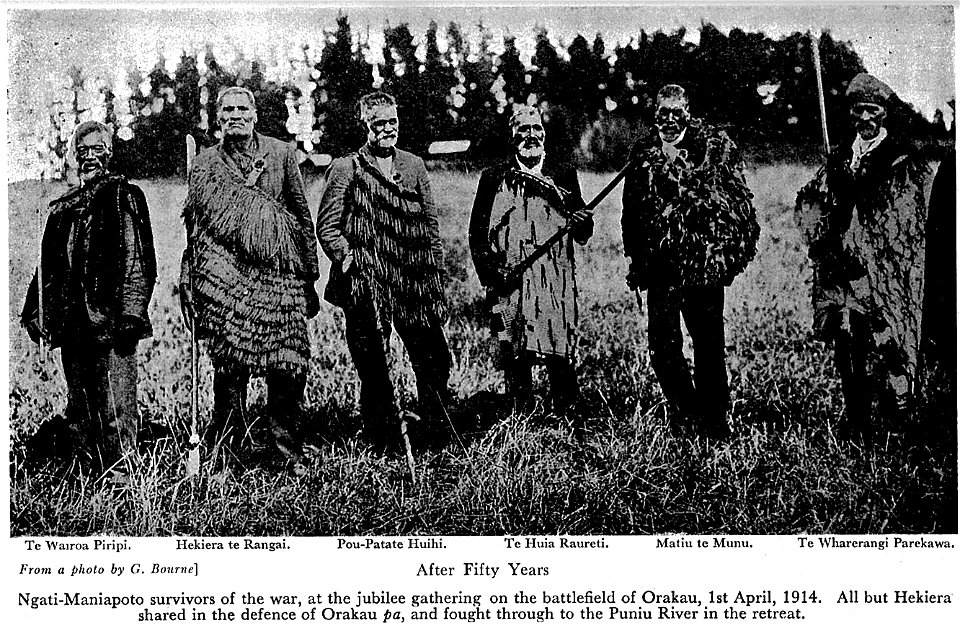 Ngati maniapoto survivors of the war