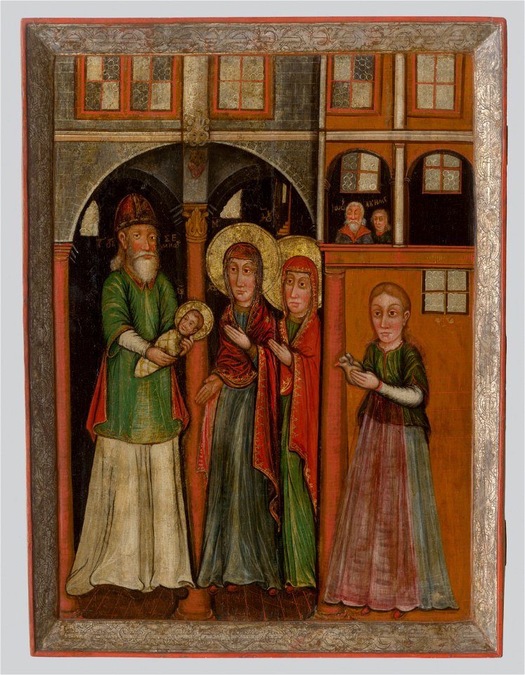 Neznámy ikonopisec - Obetovanie Krista v chráme - O 6197 - Slovak National Gallery