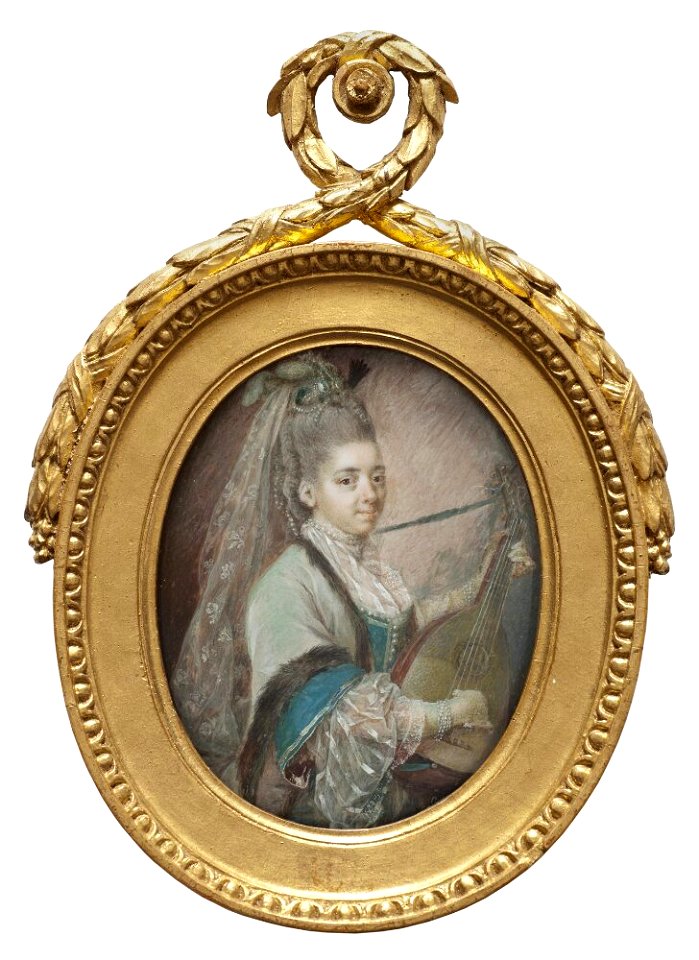 Niclas Lafrensen d.y. - Magdelaine-Nicole-Julie Fromageau, m. des Roches, actress - NMB 109 - Nationalmuseum