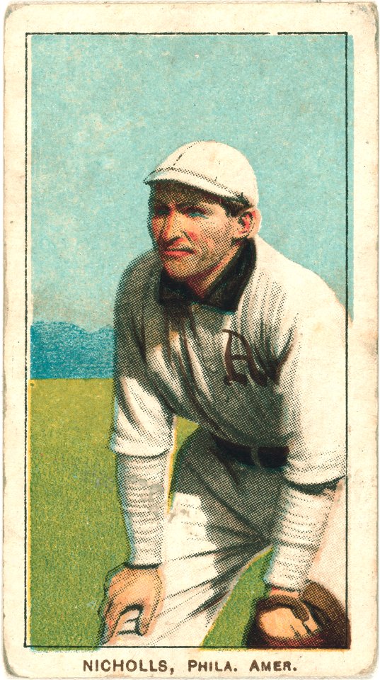 Nicholls, Philadelphia Athletics, baseball card portrait LCCN2008676846