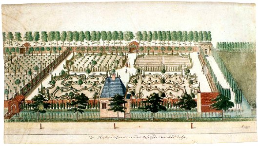 Nicolaas Samuel Cruquius - Gardens on the Nieuwe Laan - WGA05812