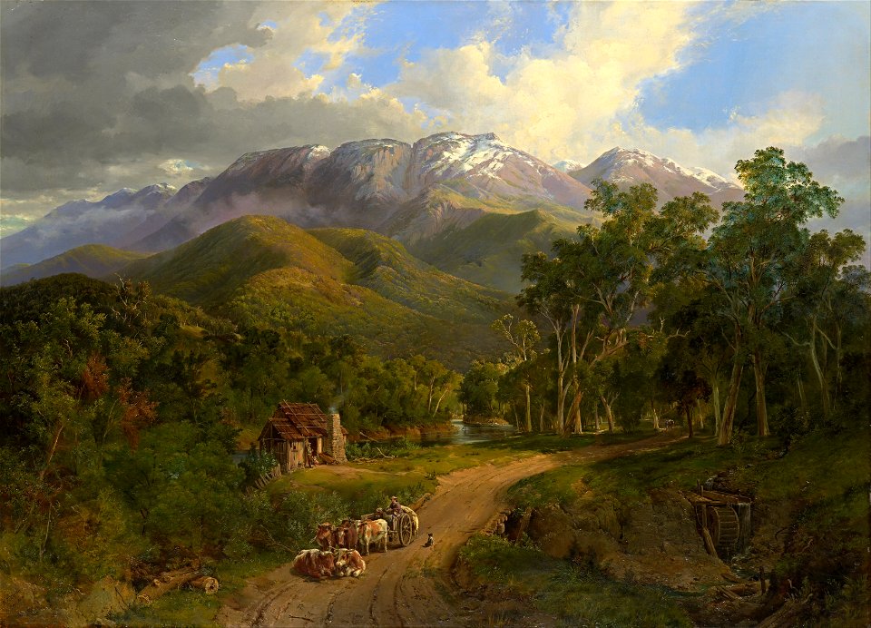 Nicholas Chevalier - The Buffalo Ranges - Google Art Project