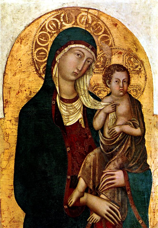 Niccolò di segna, madonna col bambino