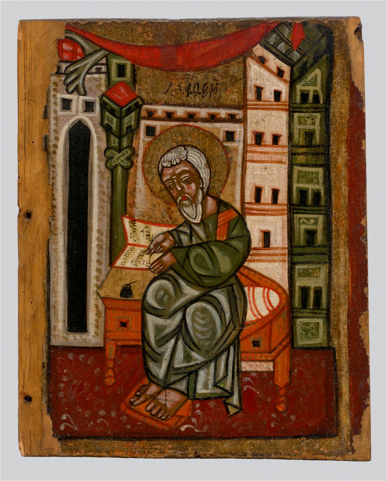Neznámy ikonopisec - Evanjelista Matúš - O 6192 - Slovak National Gallery