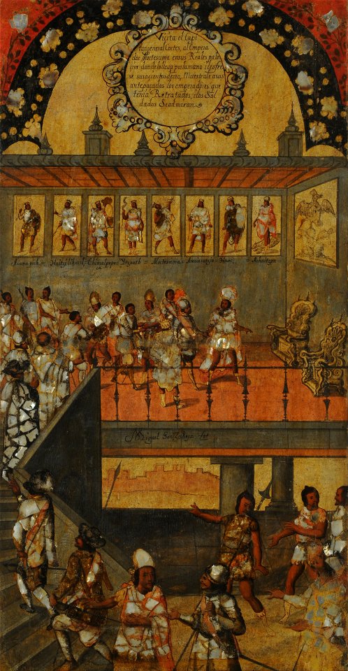 Miguel Gonzales - La Conquista de México, Tabla XII - Google Art Project