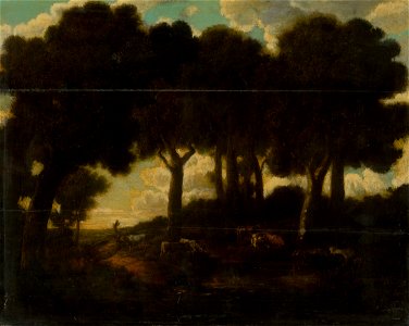 Neznámy maliar - Stádo na paši - O 1029 - Slovak National Gallery