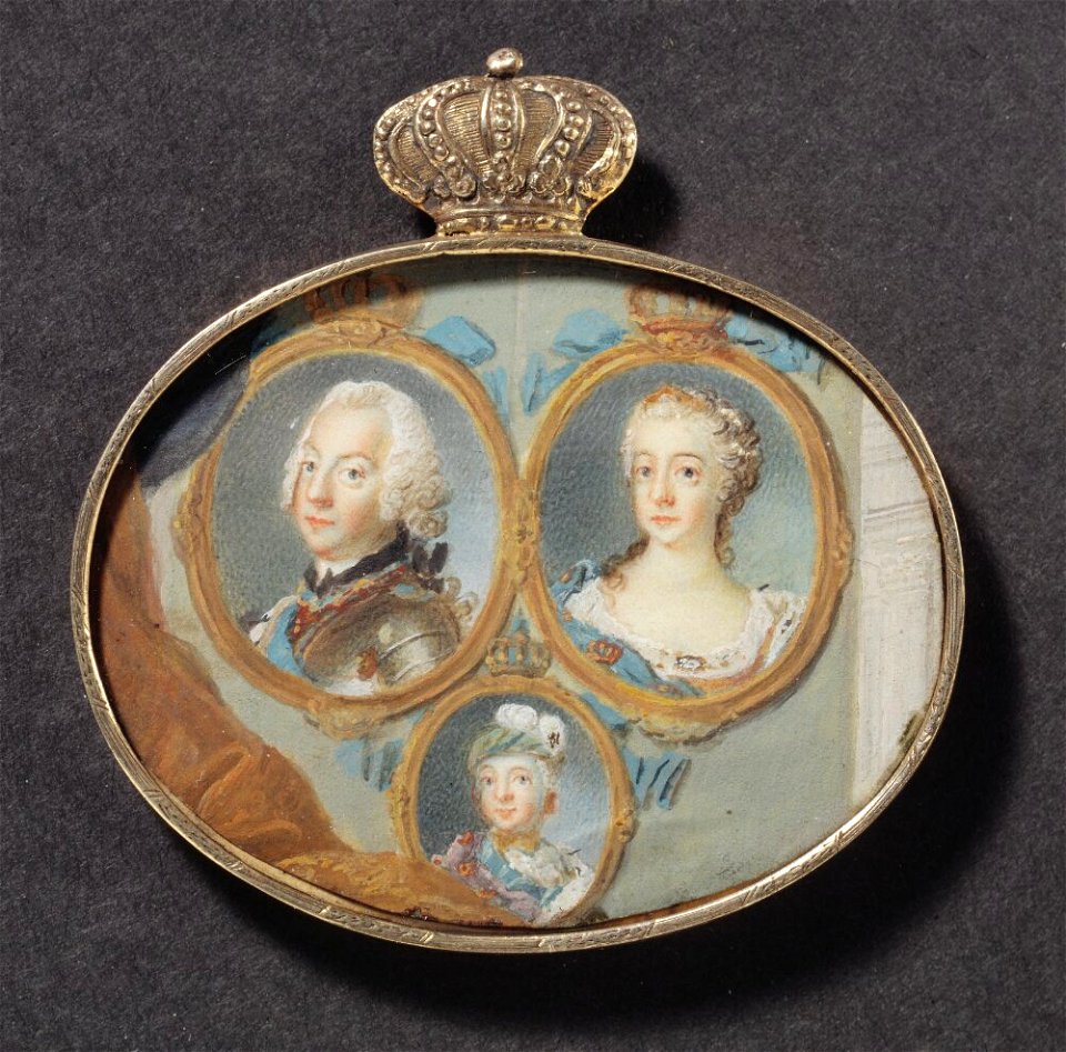 Niclas Lafrensen d.ä. - Adolf Fredrik, Lovisa Ulrika och prins Gustav - NMB 42 - Nationalmuseum