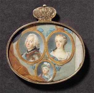 Niclas Lafrensen d.ä. - Adolf Fredrik, Lovisa Ulrika och prins Gustav - NMB 42 - Nationalmuseum