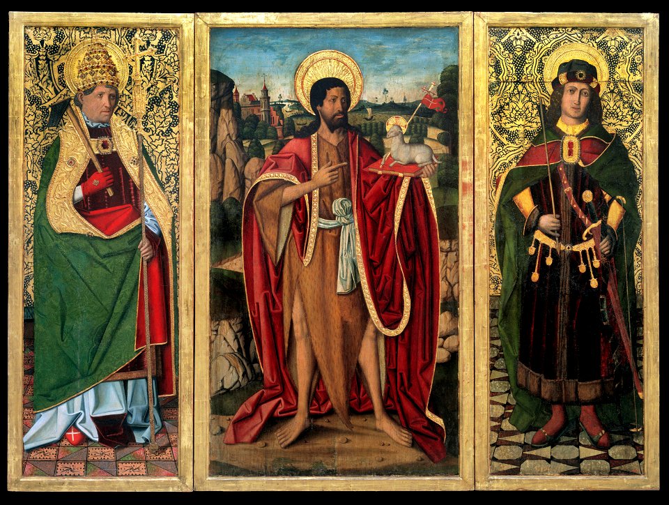 Miguel Ximénez - Saint John the Baptist, Saint Fabian and Saint Sebastian - Google Art Project