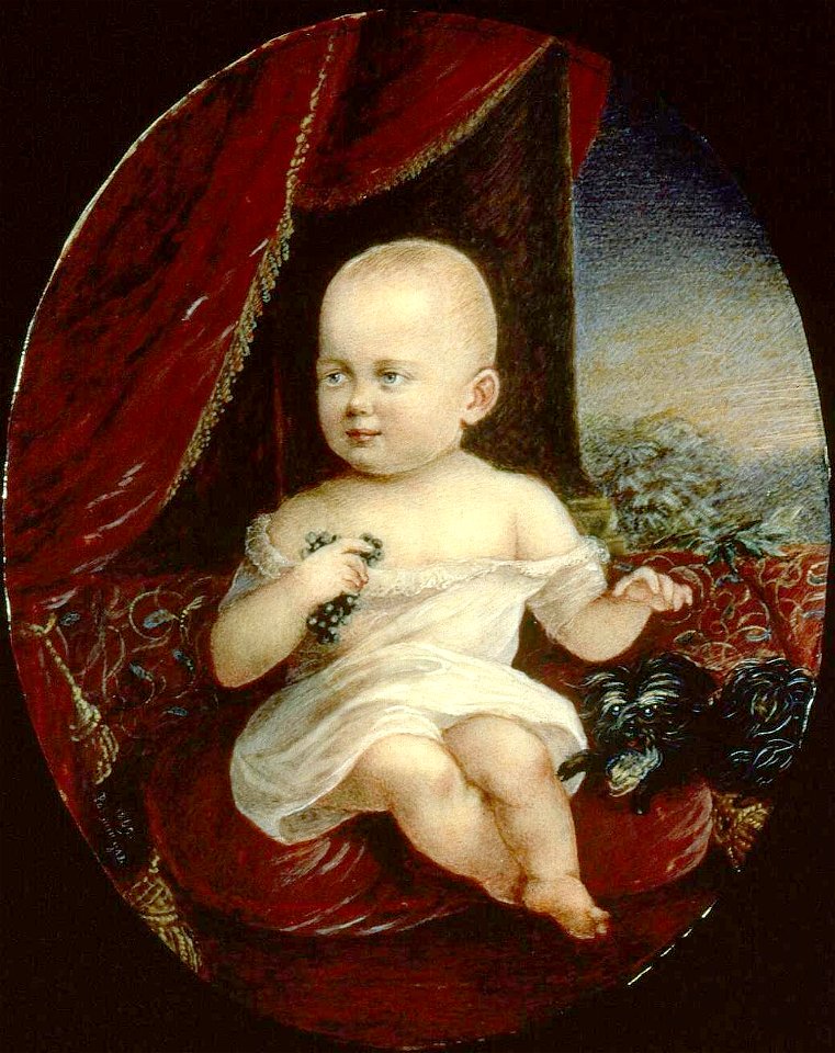 Nicholas II of Russia as child by A.G.Rockstuhl (1869, Hermitage)