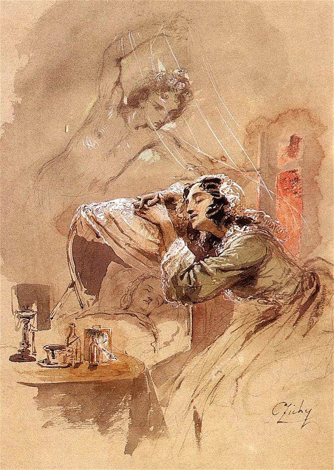 Mihály Zichy - Dream - WGA25978