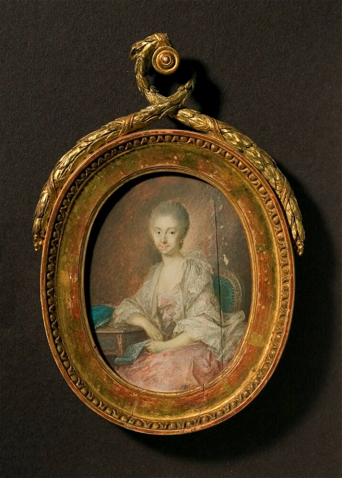 Niclas Lafrensen d.y. - Jacobina Sophia Psilanderhielm von Seulenberg (1733-1768), g.m. Carl Erik Wadenstierna - NMGrh 4324 - Nationalmuseum