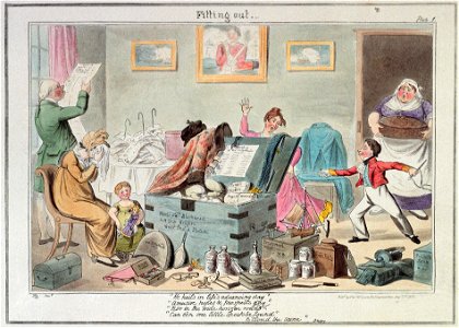 Midshipman Blockhead, Fitting out Mastr Willm Blockhead HM Ship Hellfire West India Station. (caricature) RMG PU4830