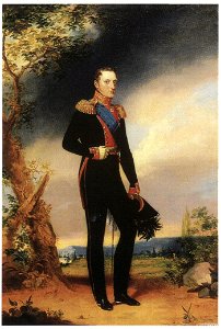 Nicholas I by George Dawe (1828, Russian museum). Free illustration for personal and commercial use.