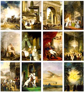 Nicolaas Pieneman - Kroniek van echtpaar Joh. Samuel Wurfbain (1770-1851) en Anna Maria Geertruida Hurrelbrinck (1772-18 - SA 55064.1-12 - Amsterdam Museum