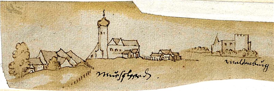 Miesbach und Burg Wallenburg - Philipp Apian