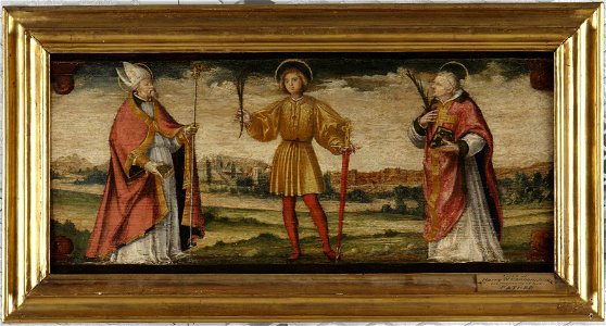 Niccolo Giolfino - Saint George between Two Bishops - y1935-28 - Princeton University Art Museum