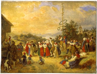 Midsummer Dance at Rättvik (Kilian Zoll) - Nationalmuseum - 19489