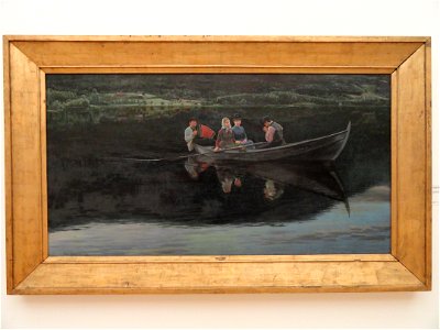 Midsummer's Eve in Norway by Christian Skredsvig - Statens Museum for Kunst - DSC08275