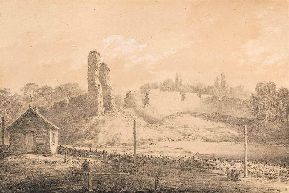 Miednicki zamak. Медніцкі замак (N. Orda, 1877)