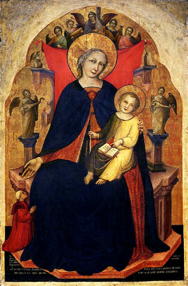 Niccolò Di Pietro - Madonna and Child and a Devotee - WGA16549