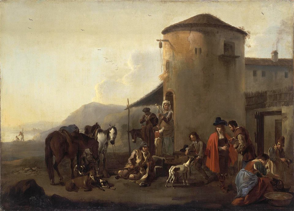 Miel, Jan - Hunters at Rest - 17th c