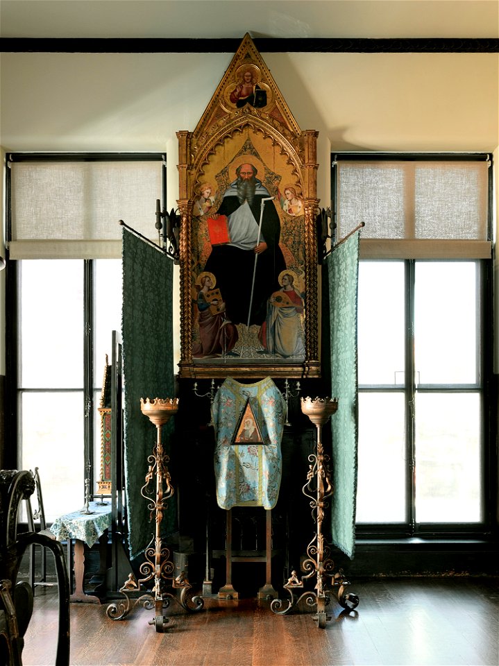 Niccolò di Pietro Gerini - Saint Anthony Abbot with Four Angels - P15n9 - Isabella Stewart Gardner Museum