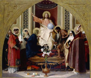 Niccolo Barabino (1831-91) - The Redeemer Enthroned - RCIN 406314 - Royal Collection