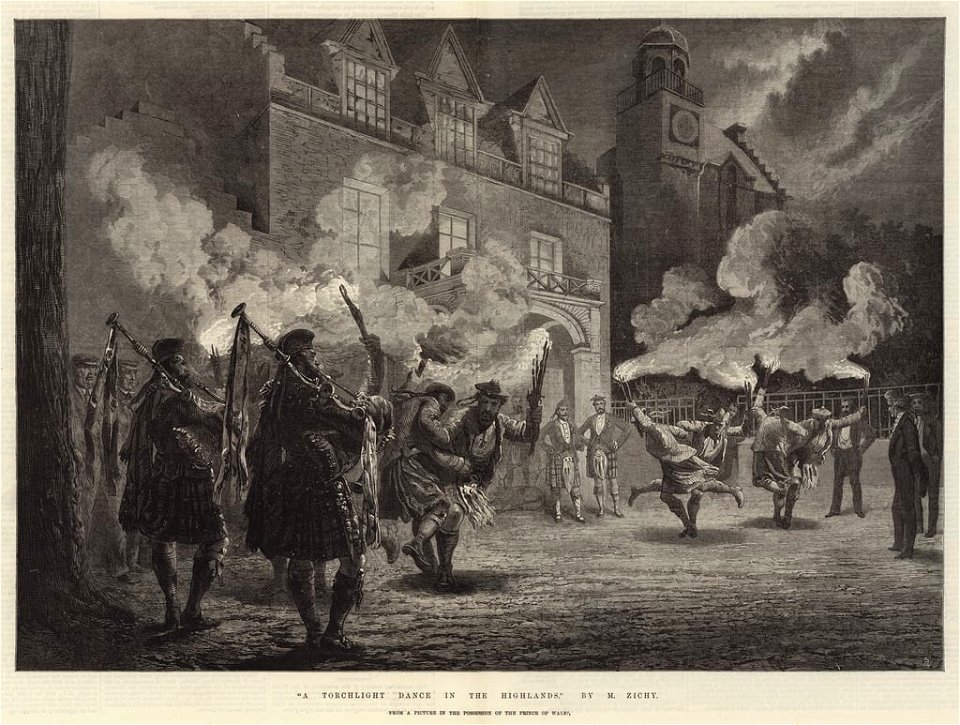 Mihaly Zichy-Torchlight Dance in Highlands