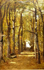 Mihály Munkácsy - Alley, 1873