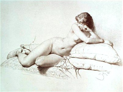 Mihály Zichy - Studies Of Nudes (6)