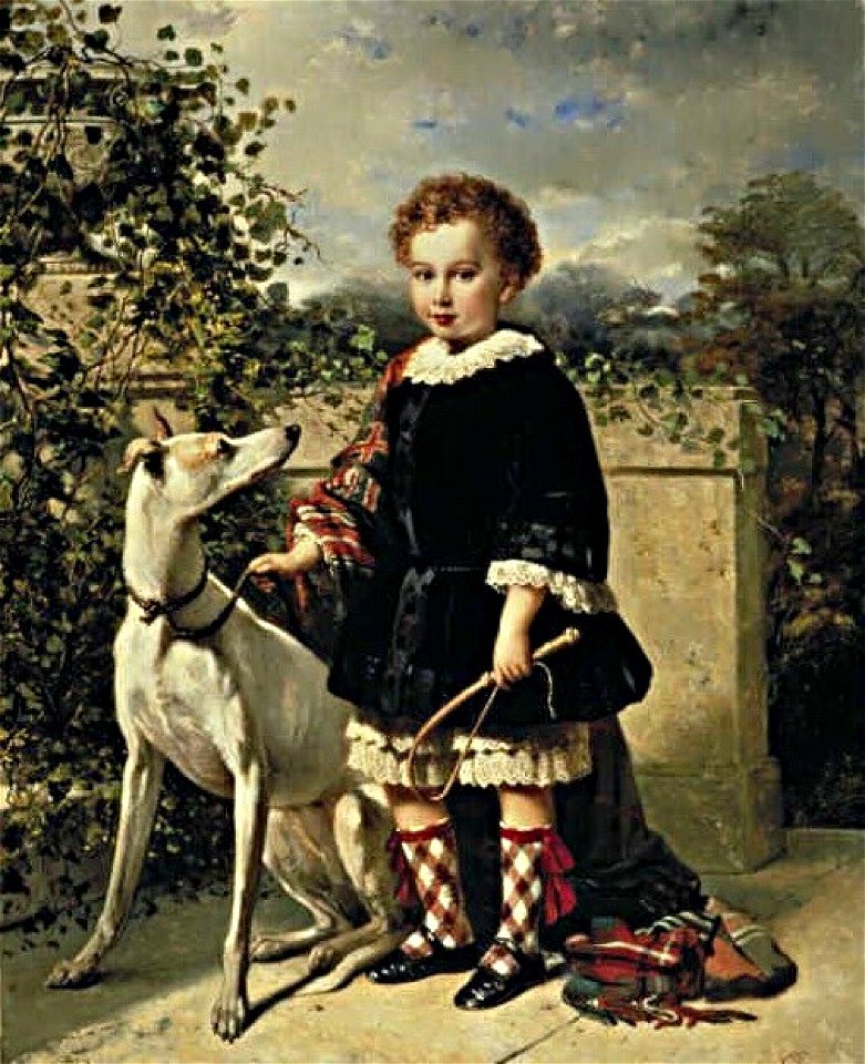 Nicolaas Pieneman - Portret van een jongetje met windhond - 1662 (OK) - Museum Boijmans Van Beuningen