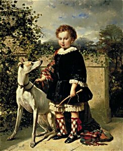 Nicolaas Pieneman - Portret van een jongetje met windhond - 1662 (OK) - Museum Boijmans Van Beuningen