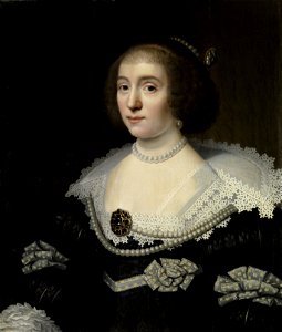 Portret van Amalia van Solms (1602-75) Rijksmuseum SK-A-572
