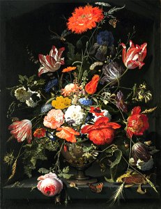 Mignon, Abraham - Zomerbloemen - ca. 1660-1680. Free illustration for personal and commercial use.