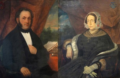 Nicolaas IJzendoorn en Antonia Maria Imans door Petrus Theodorus van Wijngaerdt