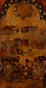 Miguel Gonzales - La Conquista de México. Tabla VI - Google Art Project