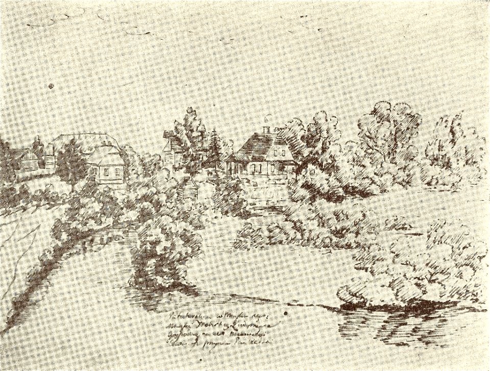 Miensk. Менск (Č. Maniuška, 1801-49)