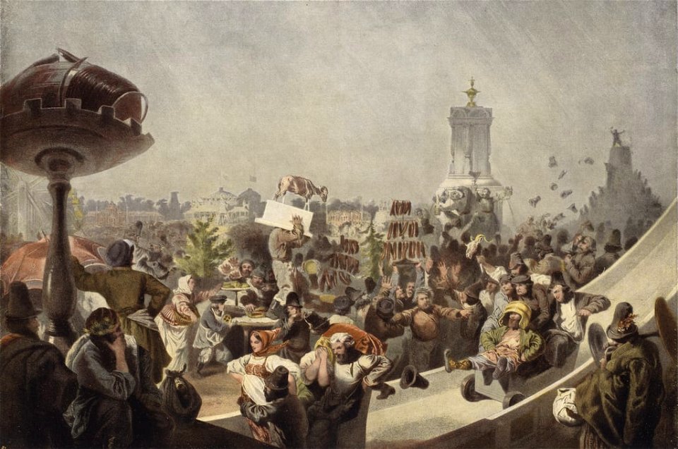 Mihaly von Zichy - Folk festival in mid 19th Century Russia - (MeisterDrucke-387224)