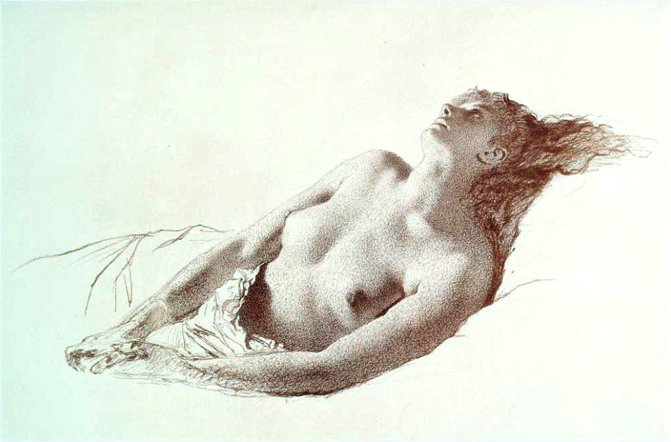 Mihály Zichy - Studies Of Nudes (2)