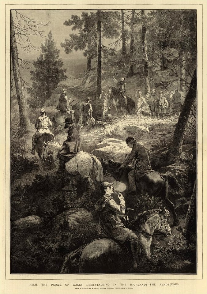 Mihaly Zichy-Prince of Wales Deer-Stalking
