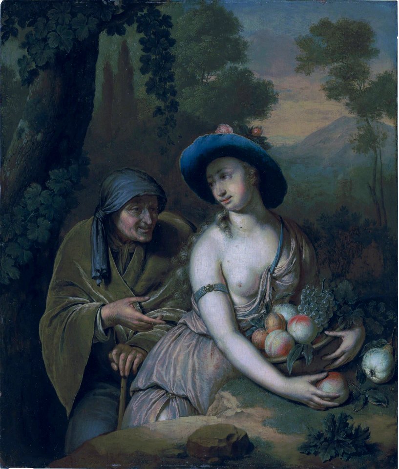 Vertumnus and Pomona by Willem van Mieris, 1725
