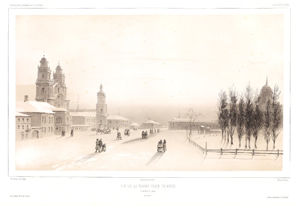 Miensk, Vysoki Rynak. Менск, Высокі Рынак (Lauvergne, 1840)
