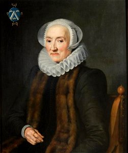 Michiel van Mierevelt - Portret van Alida van der Laen (1542-1626) - 7 - Museum Van Loon