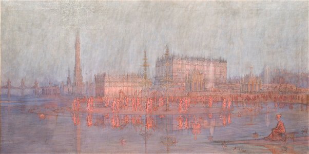 Midsummer Celebration in the Metal City (J.A.G. Acke (eg. Johan Axel Gustaf Andersson)) - Nationalmuseum - 23784