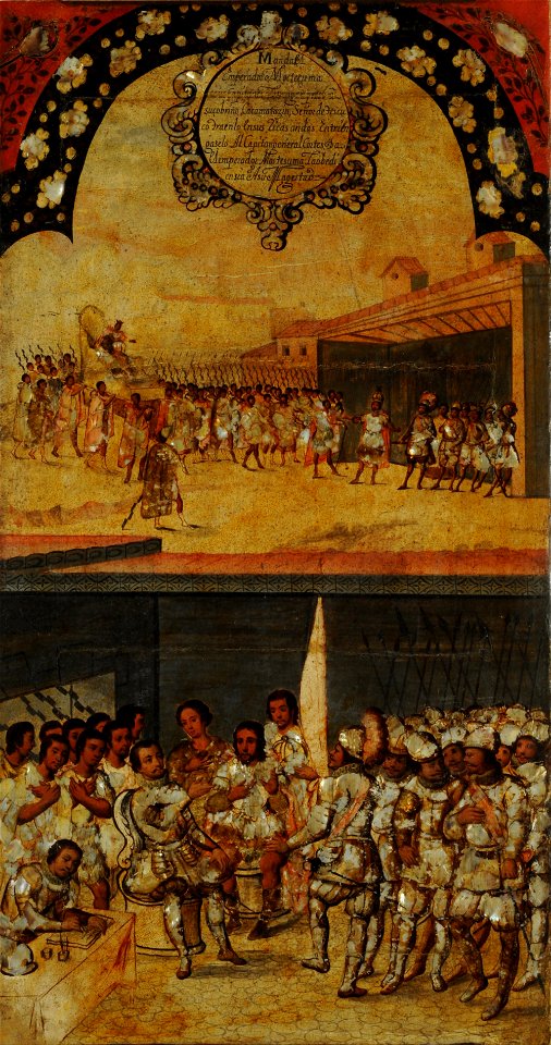 Miguel Gonzales - La Conquista de México, Tabla XV - Google Art Project