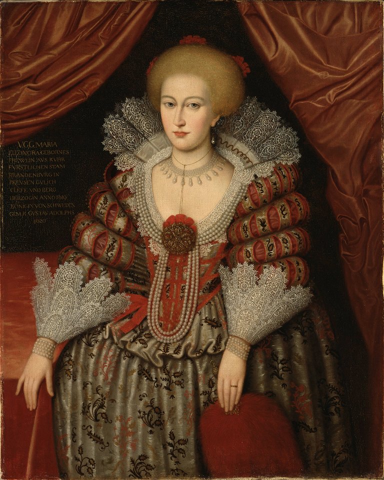 Maria Eleonora (1599-1655), Princess of Brandenburg, Queen of Sweden - Nationalmuseum - 35091