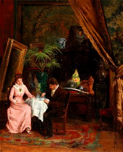 Mihály Munkácsy - Salon Interior