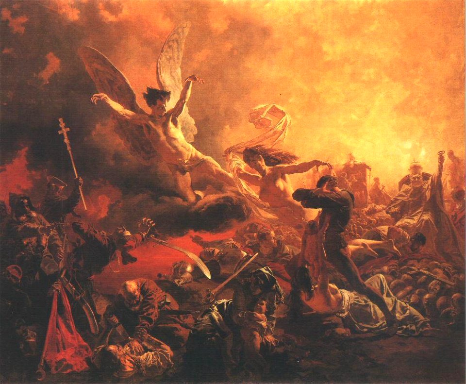 Mihály Zichy The Triumph of the Genius of Destruction 1878