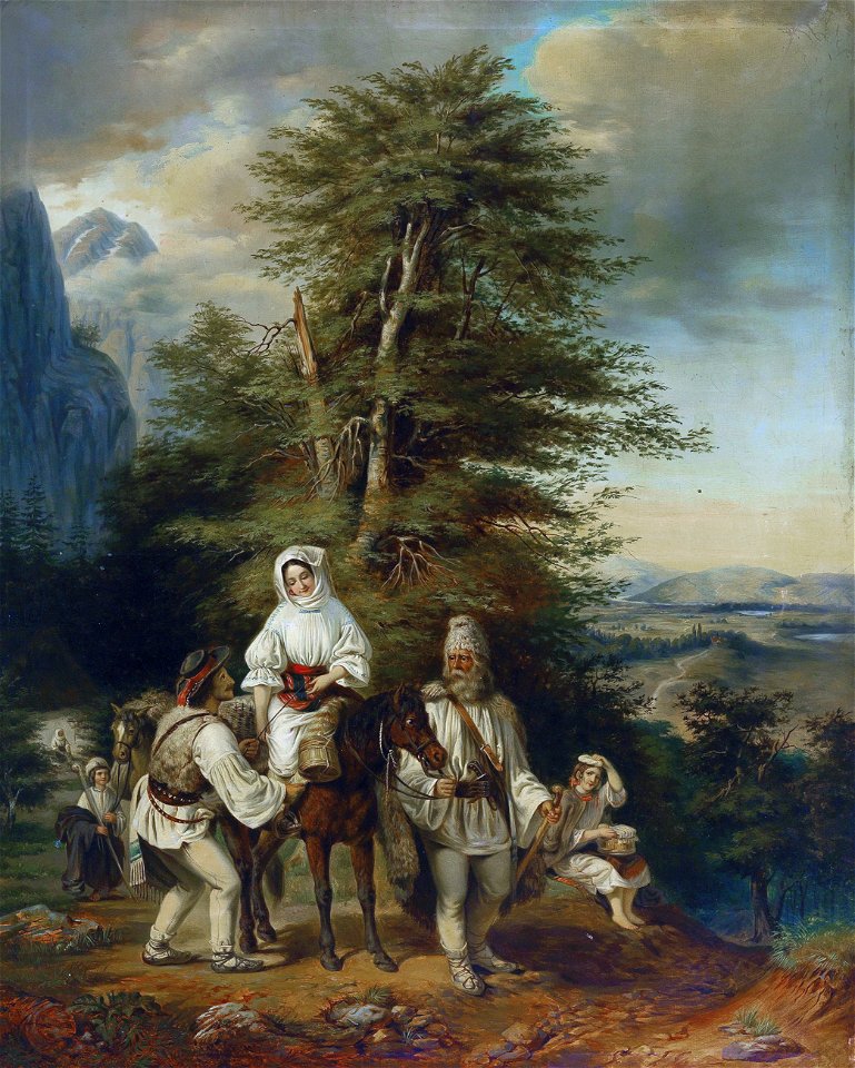 Miklós Barabás - Romanian Family on their Way to Market (copy)FXD
